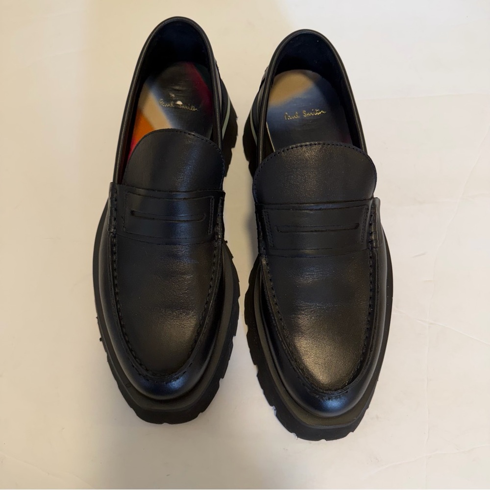 Paul Smith Women's Felicity Black Chunky Black Loafers Size 38